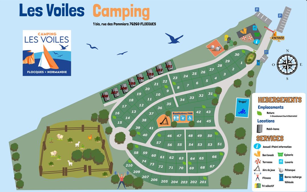 Plan du camping